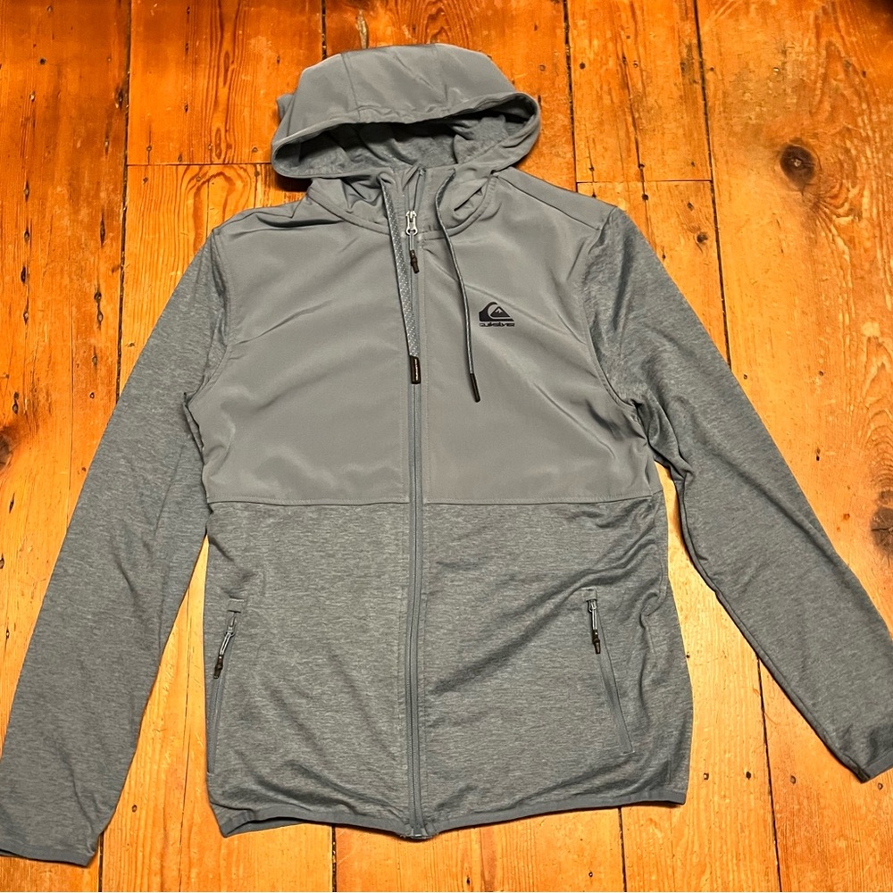 Quiksilver Men's Blue Hooded Performance Jacket